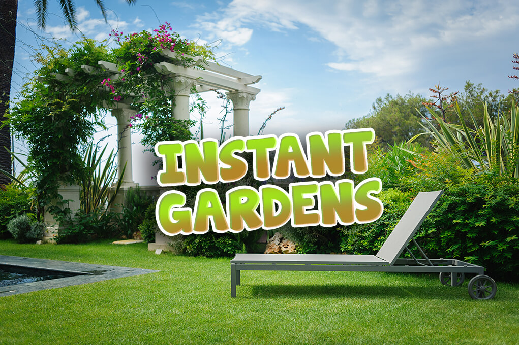 Want it now? Get it now! Instant Gardens