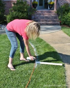 Marking out garden