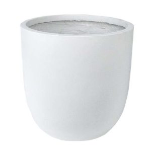 GardenLite Egg Planter White 54x51cm XL Large pot for plants