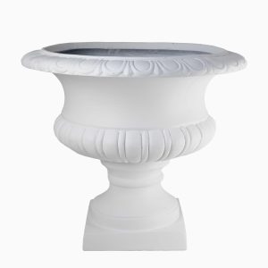 GardenLite Wide Urn White decorative feature pot for plants