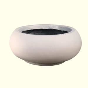 GardenLite Bowl Cement Grey Single decorative pot for feature plants