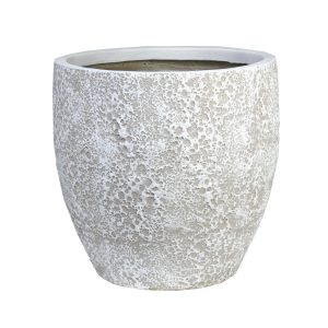 SeaLite Clovelly Planter White decorative pot for feature plants single