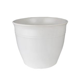 Tang Mini Cover White Decorative glazed pot for plants