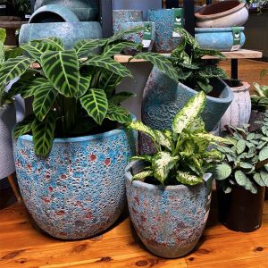 Seafoam Pots Range, Blue