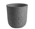 Dart Mini Egg grey stone plant pot decorative charcoal grey pot