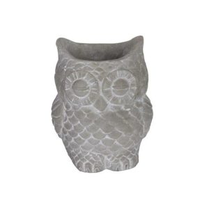 Dart Owl Planter pot Cement feature for plants