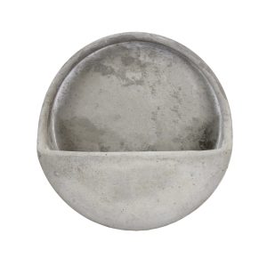 dart wall pot cement grey hook on wall for decorative feature add plant to it