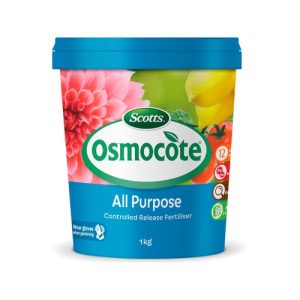 A bucket of Osmocote Controlled Release Fertiliser: Total All Purpose 1kg.