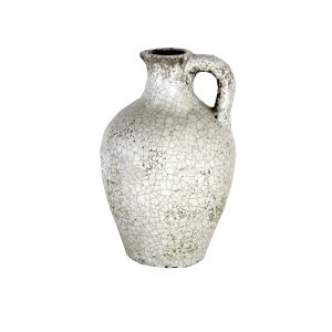 tang jug rustic white creamy coloured plant pot mojay pots decorative feature