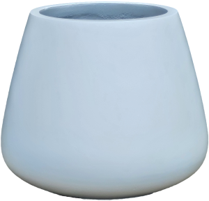 A white pot with a black background.