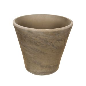 A plain, cylindrical, clay flower pot with a slightly wider top than base. The Eurocotta Cone Traditional 29x23cm (Copy) is unglazed and features a traditional light brown color, sized at 29x23cm.